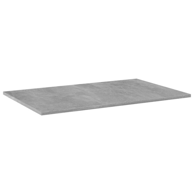 vidaXL Bookshelf Boards 4 pcs Concrete Gray 31.5"x19.7"x0.6" Chipboard