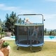 preview thumbnail 21 of 39, Kids Trampoline, Adjustable Toddler Trampoline with Safety Enclosure