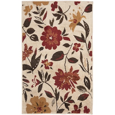 SAFAVIEH Kashmir Cheryll Floral Silky Polyester Rug