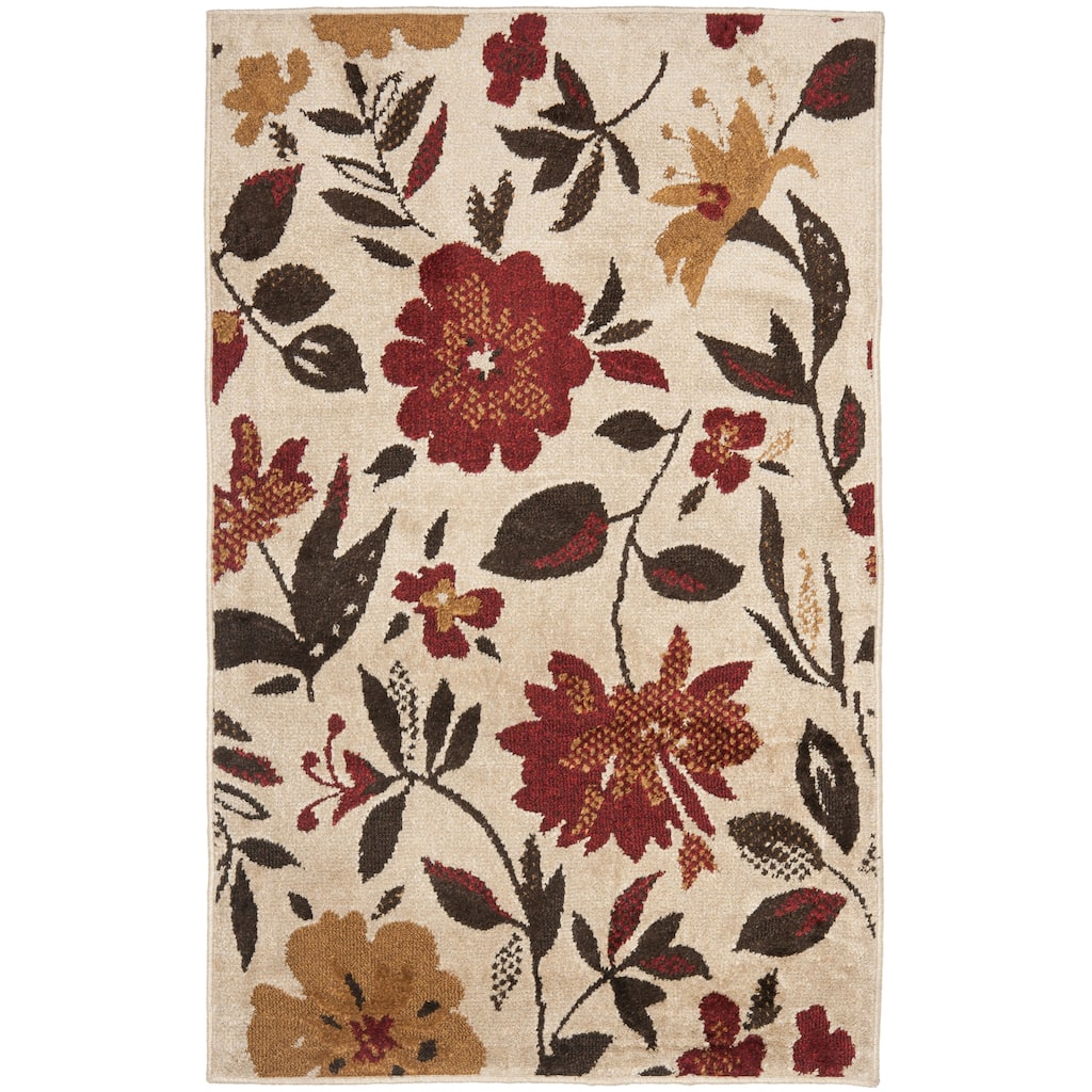 SAFAVIEH Kashmir Cheryll Floral Silky Polyester Rug