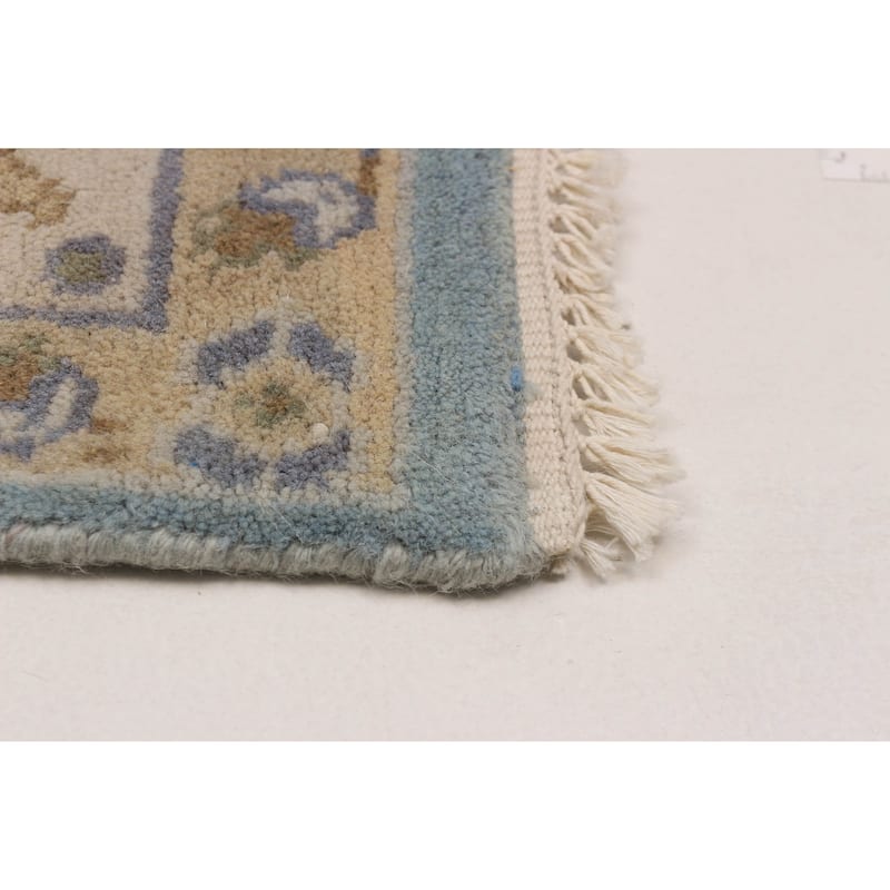 ECARPETGALLERY Hand-knotted Royal Oushak Light Blue Wool Rug - 5'11 x 9'0
