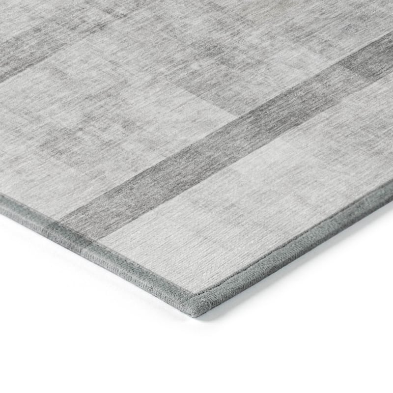 Machine Washable Indoor/ Outdoor Modern Abstract Chantille Rug