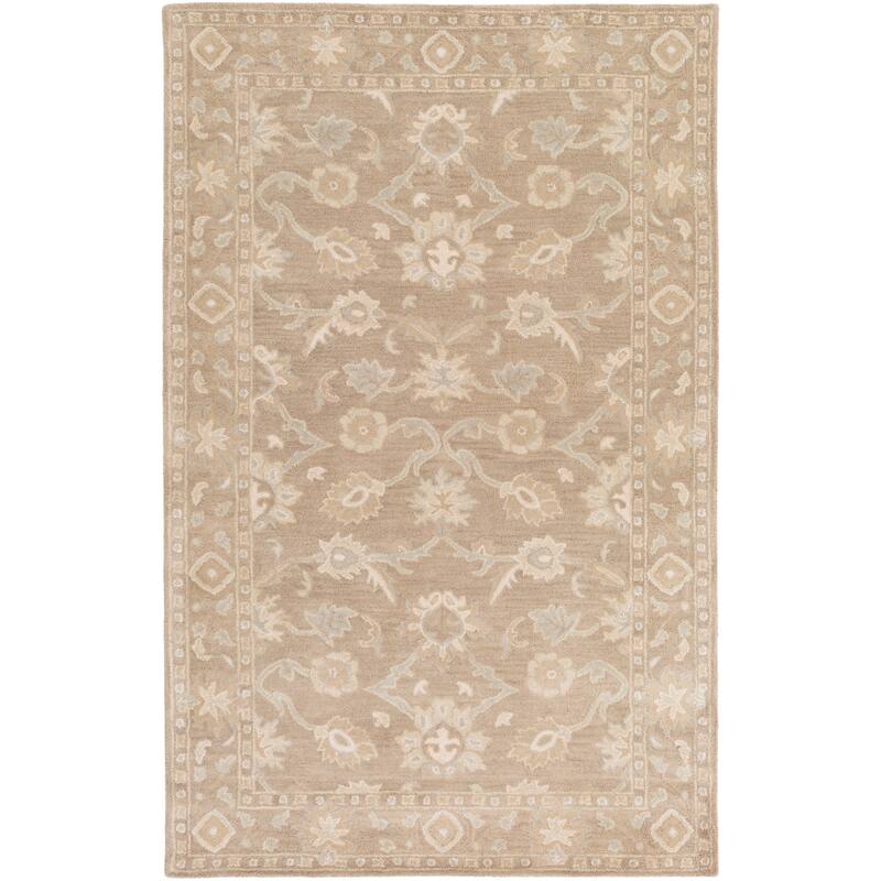 Handmade Nick Bordered Wool Area Rug