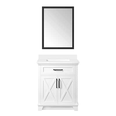 Ove Decors Ollie 30 in. Single Sink Bathroom Vanity in White