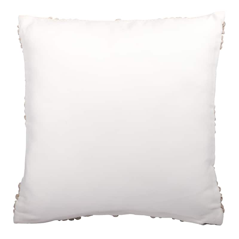 Sevita Farmhouse Diamond Striped Hand-Woven Indoor/Outdoor Throw Pillow