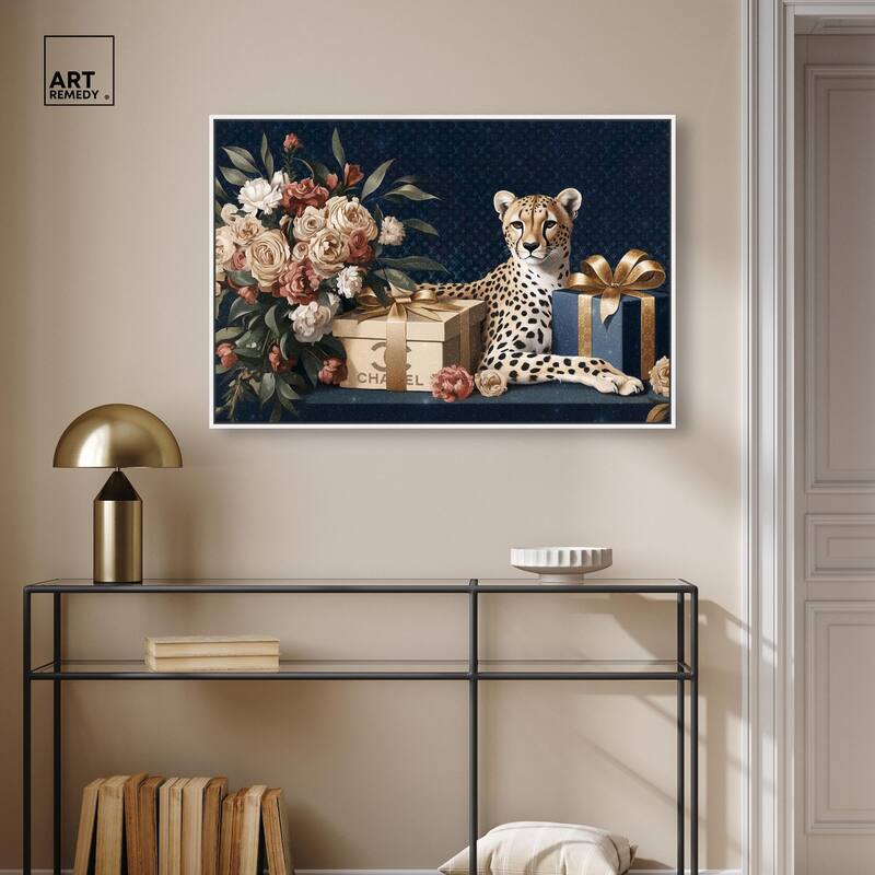 Cheetah Glam Gift Boxes Canvas by Art Remedy