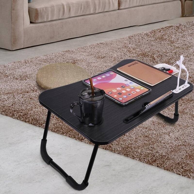 Bed Desk Tray with USB Ports