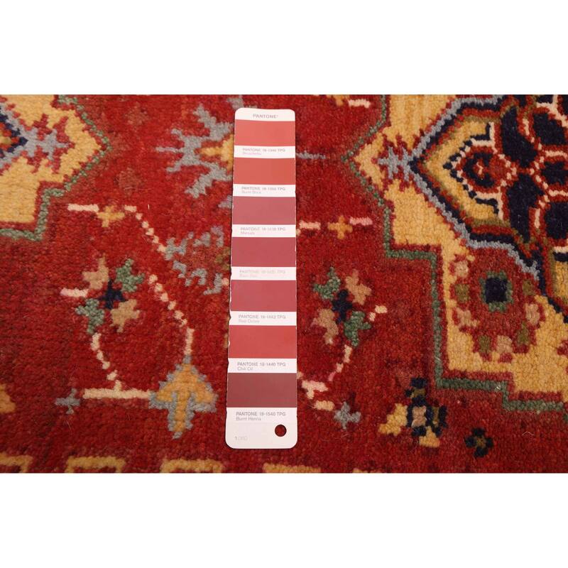 ECARPETGALLERY Hand-knotted Serapi Heritage Dark Copper Wool Rug - 2'6 x 16'0