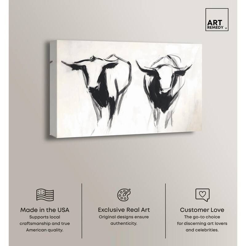 Bovine I Canvas by Art Remedy, Gallery Wrapped