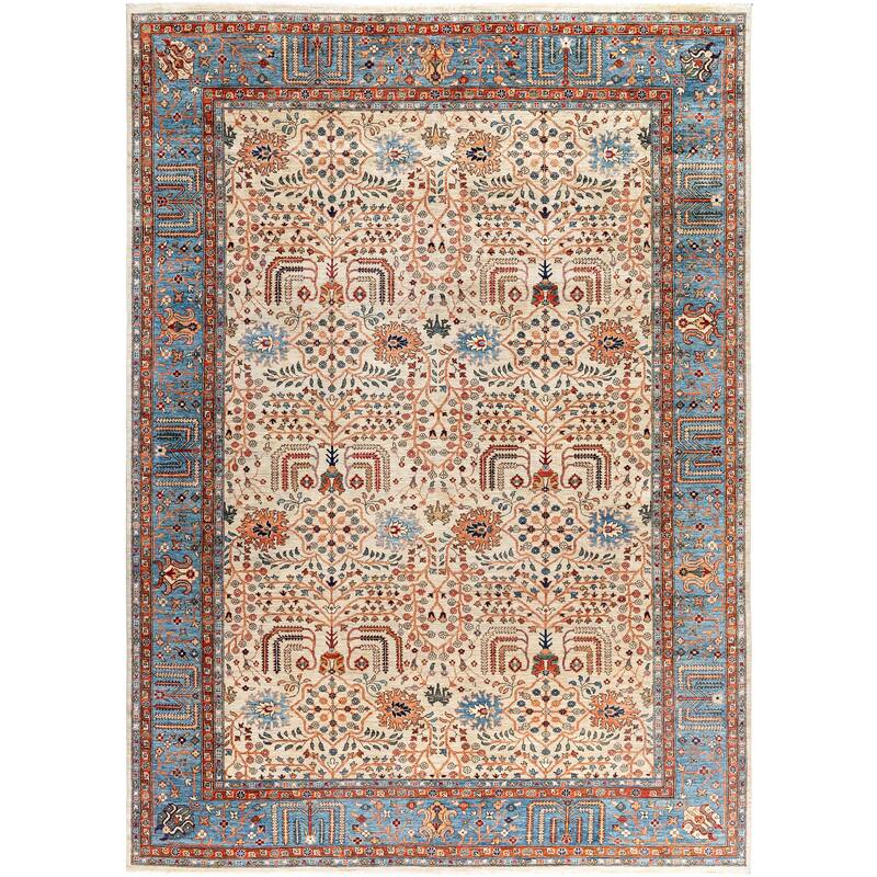 Serapi One-of-a-Kind Hand-Knotted Area Rug - Gray - 10' 0" x 13' 11"
