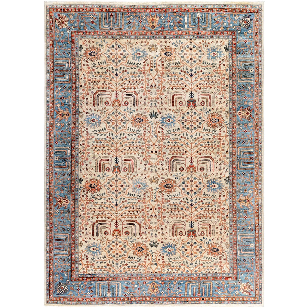 Serapi One-of-a-Kind Hand-Knotted Area Rug - Gray - 10' 0" x 13' 11"