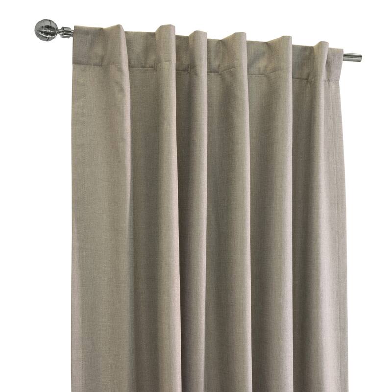 ThermaPlus Baxter Total Blackout Textured Dual Header Curtain Panel