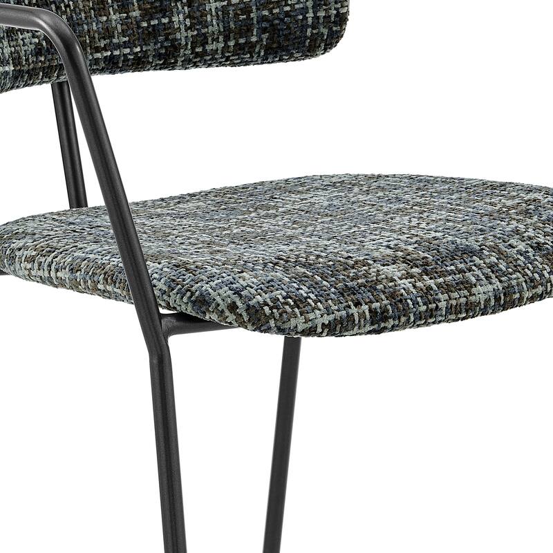 NPD Furniture Alivia Fabric Dining Side Arm Chair (Set of 2)
