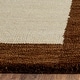 preview thumbnail 4 of 13, SAFAVIEH Handmade Himalaya Beige/ Dark Brown Border Wool Runner Rug