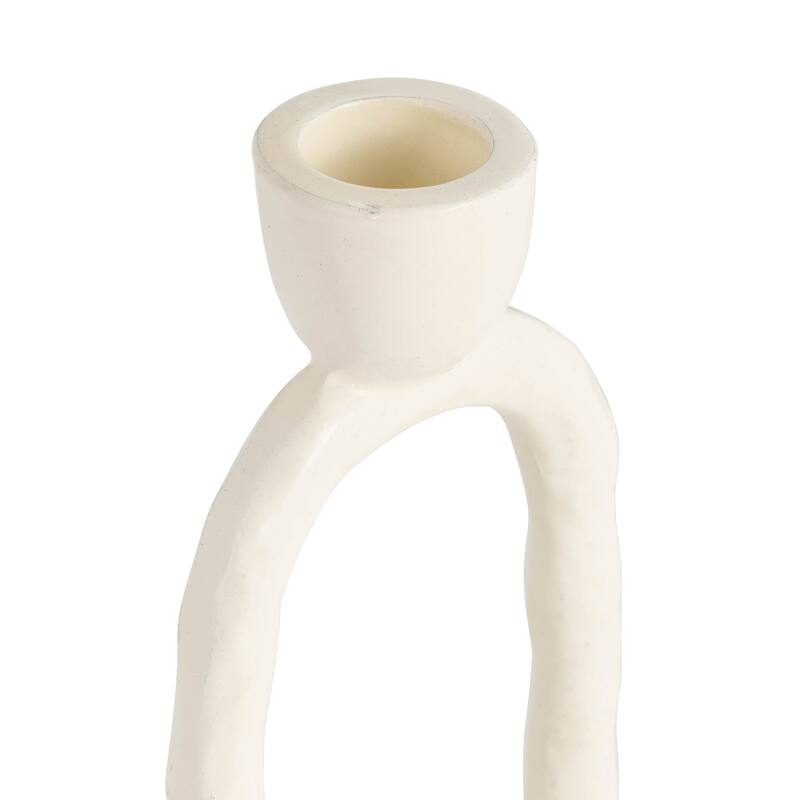 Sagebrook Home Oval Ring Taper Candle Holder