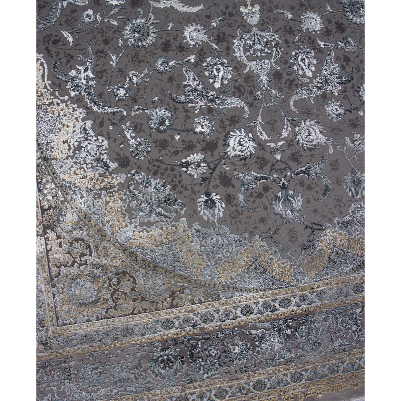 Bashian Guiliana Grey Contemporary Area Rug