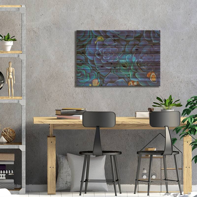 The Spirit Of The Sea Print On Wood by Anna Shabalova - Multi-Color