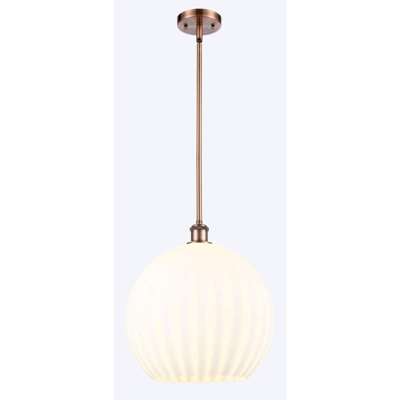 Innovations Lighting 516-1S-17-14 White Venetian Pendant White