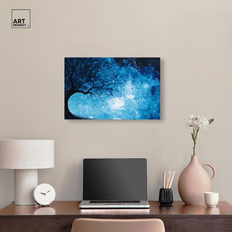 Fire and Ice Tree II Canvas by Art Remedy, Gallery Wrapped