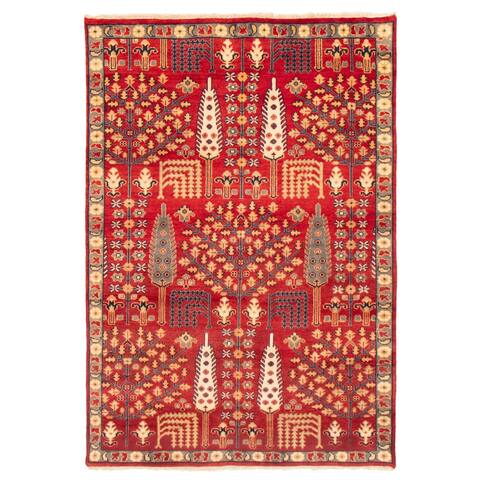 ECARPETGALLERY Hand-knotted Serapi Heritage Red Wool Rug - 6'1 x 8'10