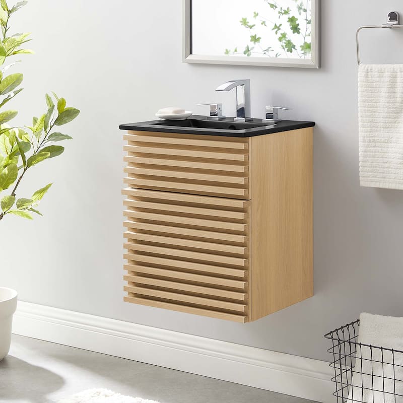 Render 18" Wall-Mount Bathroom Vanity