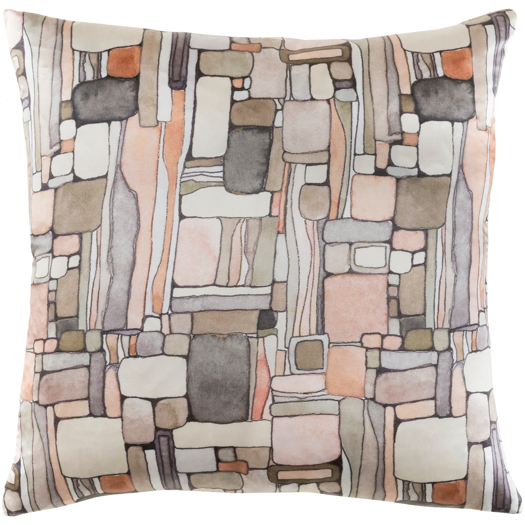 Decorative Sunni Peach 20 inch Throw Pillow Cover Bed Bath