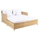 preview thumbnail 20 of 59, SAFAVIEH Outdoor Cadeo Wicker Daybed with Pillows and Cushions