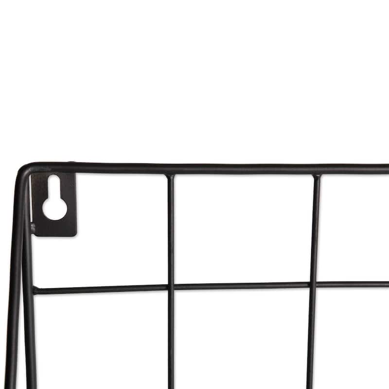 Set of 2 Bronze Wire Wall File Basket Storage, 45"