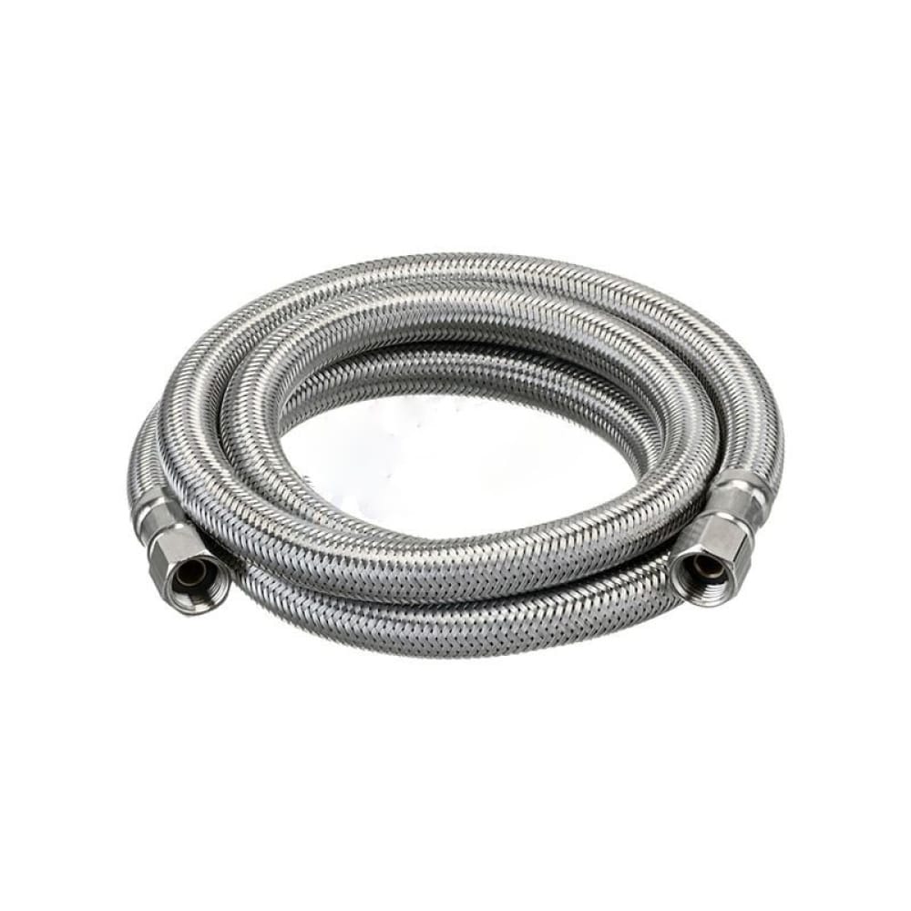 48 in. Chrome Stainless Steel Ice Maker- Refrigerator Supply Hose - Grey AI-37835