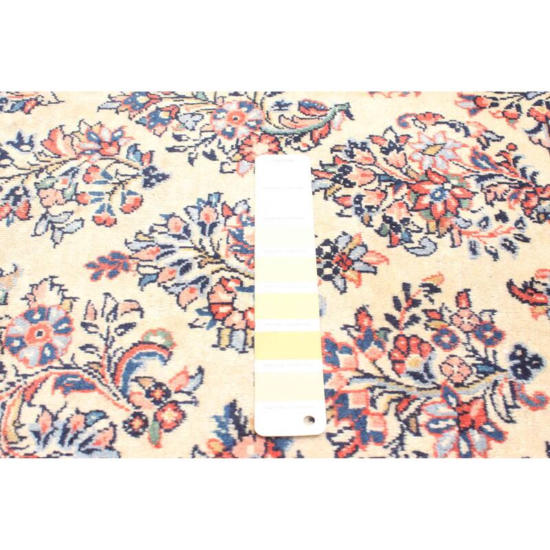 ECARPETGALLERY Hand-knotted Kayseri Cream Wool Rug - 4'5 x 6'9