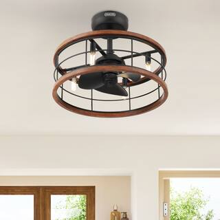 Hunter 22 inch Bridgette Fandelier Ceiling Fan w/ Light, Remote - Modern, Industrial, Farmhouse - Small Spaces