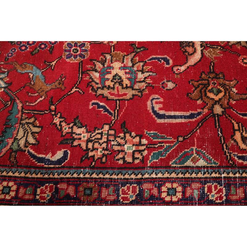 ECARPETGALLERY Hand-knotted Antalya Vintage Red Wool Rug - 6'6 x 9'7