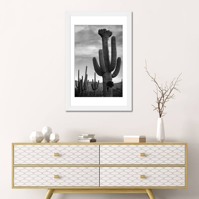 iCanvas "Saguaros, Saguaro National Monument" by Ansel Adams