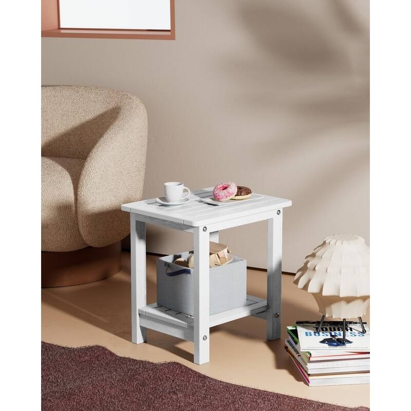 WINSOON HIPS All Weather Table Adirondack Square Side Table