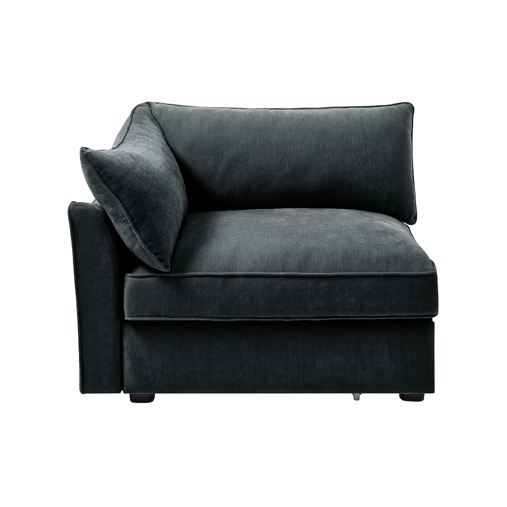 Grey Chenille Sofa with Storage and Multiple Configurations
