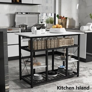 Multifunctional Counter Height Kitchen Dining Room Table ;Kitchen Rack ...