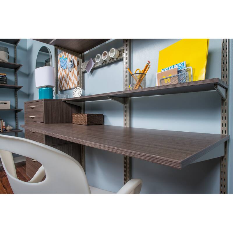 Organized Living freedomRail Driftwood Desktop (48 x 21)