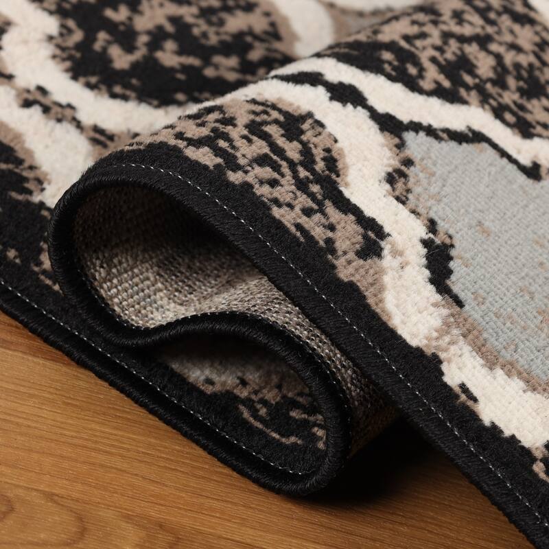 Superior Viking Contemporary Geometric Trellis Indoor Runner or Area Rug