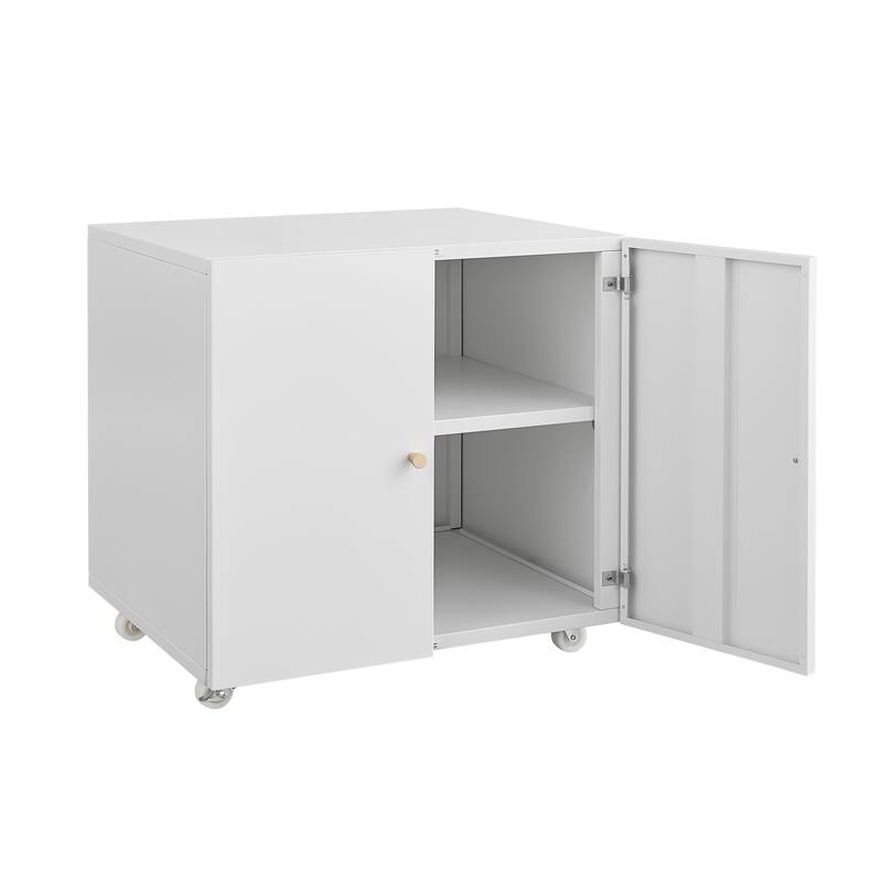Printer Stand with Wheels, Mobile Filing Cabinet