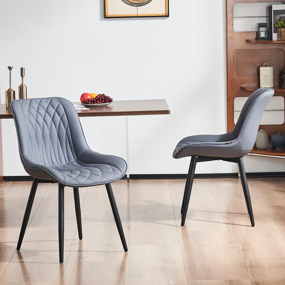 Modern Dining Chairs Set of 2 Upholstered Dining Room Chairs