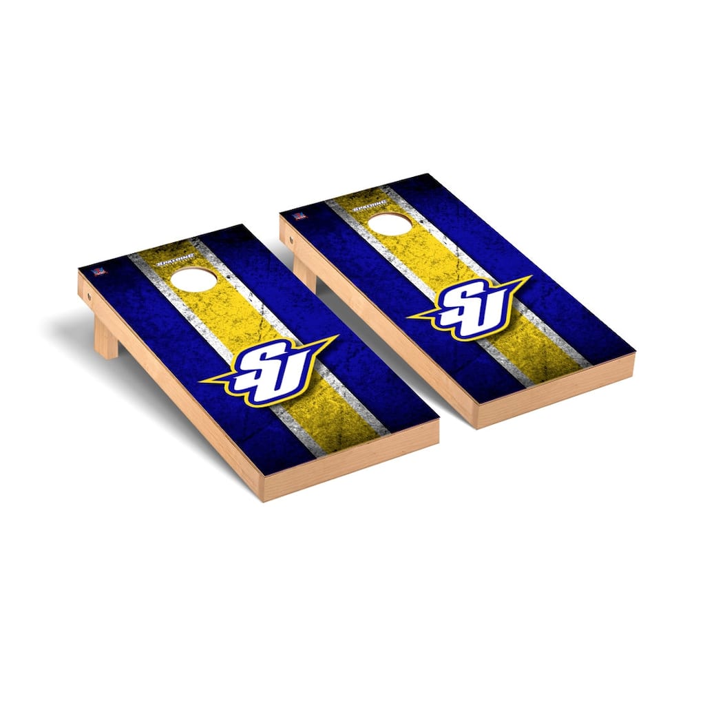 Spalding University SU Golden Eagles Vintage Cornhole Board Set