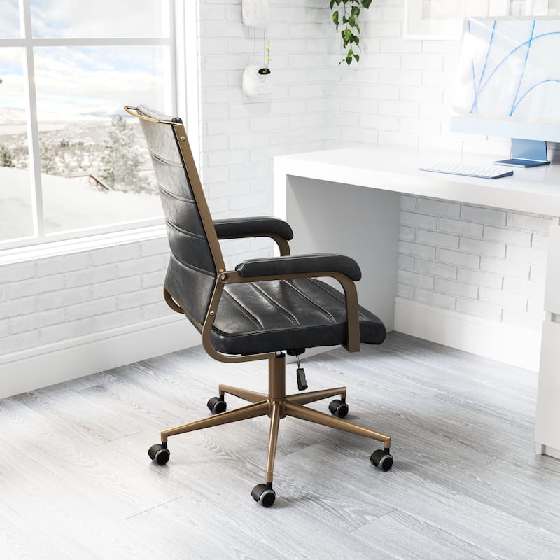 Auction Office Chair Vintage Black