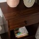 preview thumbnail 19 of 30, Walker Edison Bullrushes 1-drawer Solid Wood Nightstand