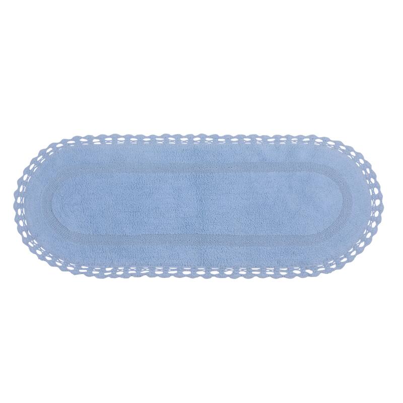 Hampton Contour Rug, Cotton Soft, Water Absorbent, Non Slip U Shape Contour Rug Machine Washable 20"x20" Contour