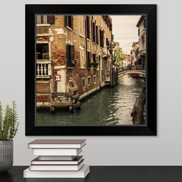 "Venice" Black Framed Print