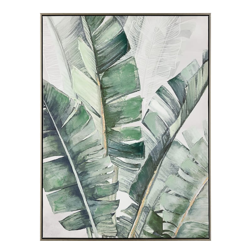 Elk Home Musa Green Finish Fabric 24 Inch Wide Wall Art