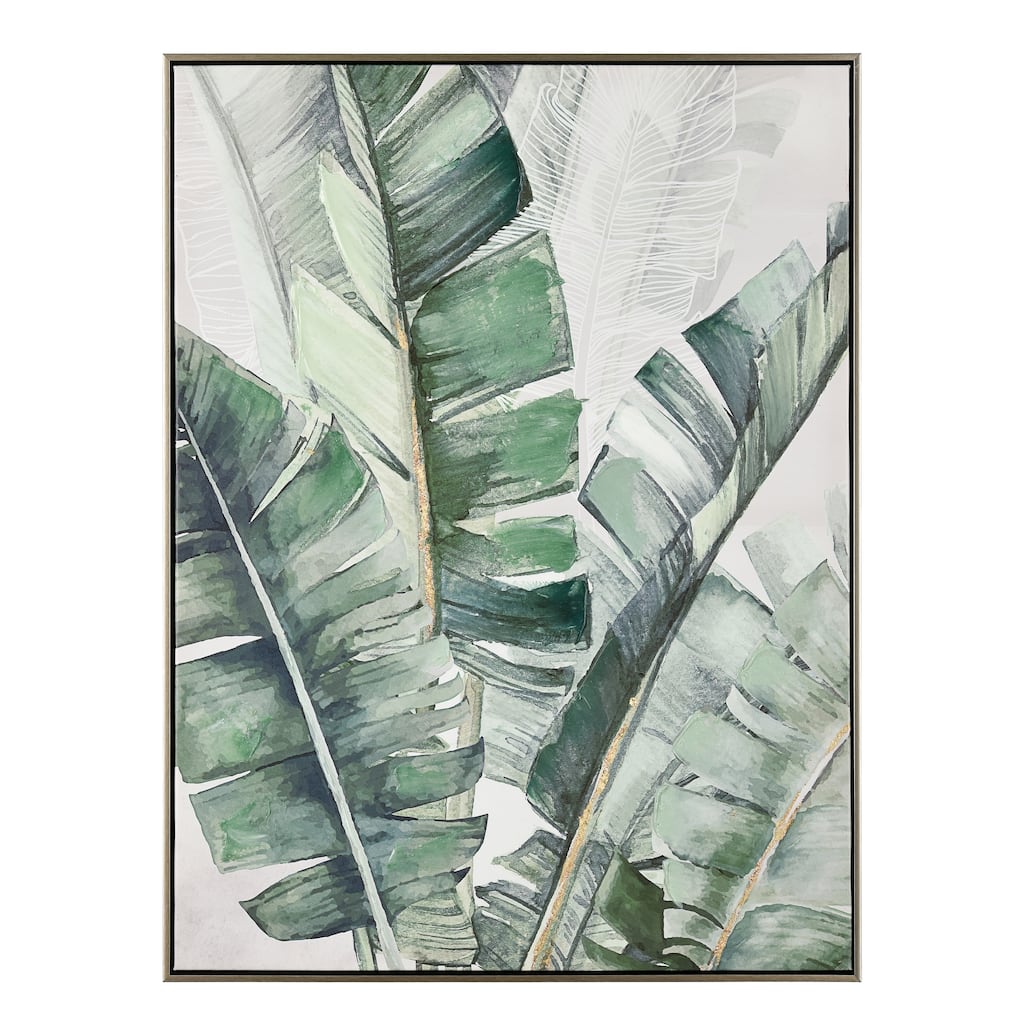 Elk Home Musa Green Finish Fabric 24 Inch Wide Wall Art