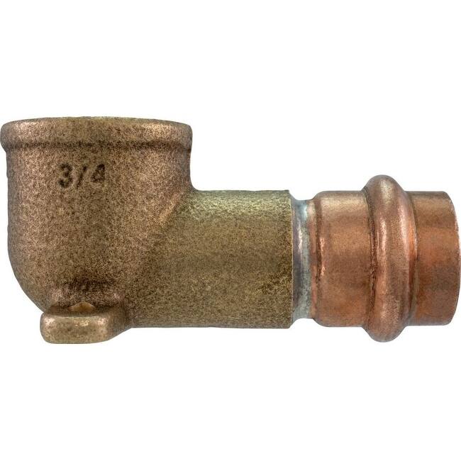 PROFLO FEI75366 1/2" x 1/2" Metal Elbow - Natural