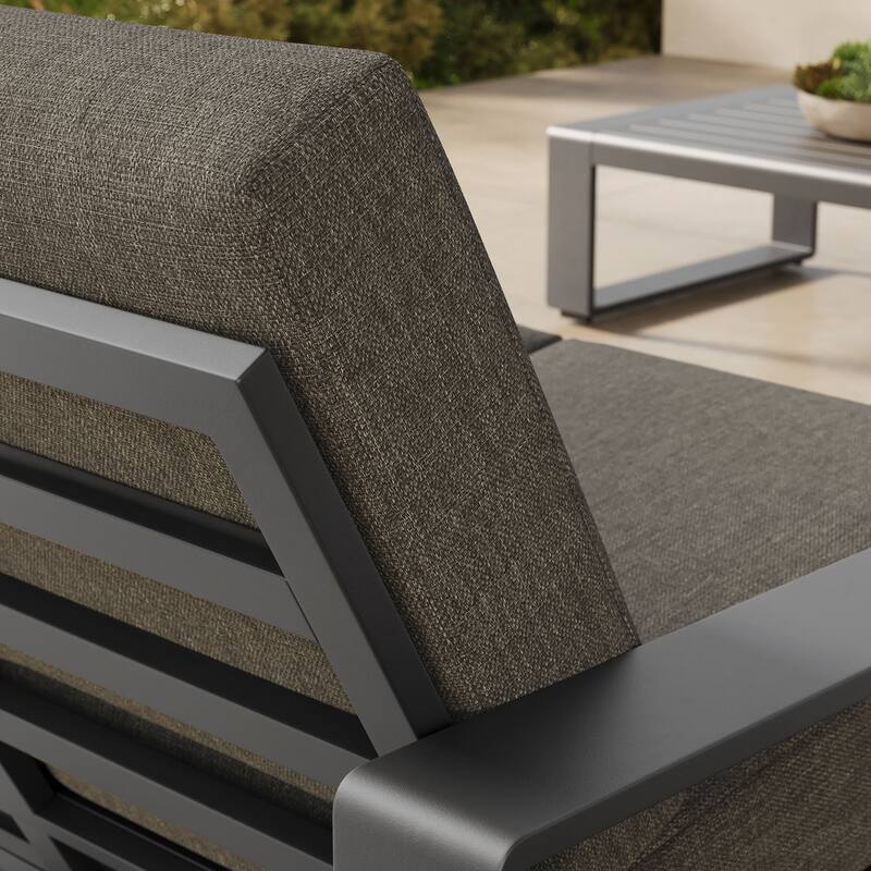 Lirienne Outdoor Patio Aluminum Loveseat