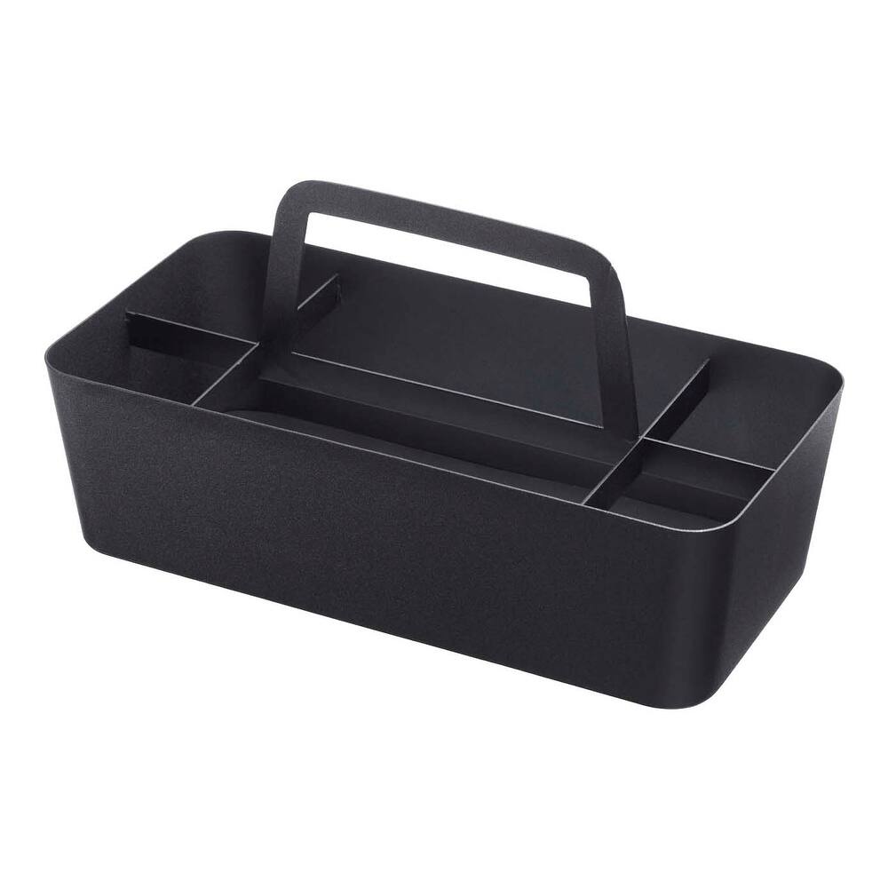 Yamazaki Home Storage Caddy, Steel - L 5.91 x W 11.81 x H 5.91 inches